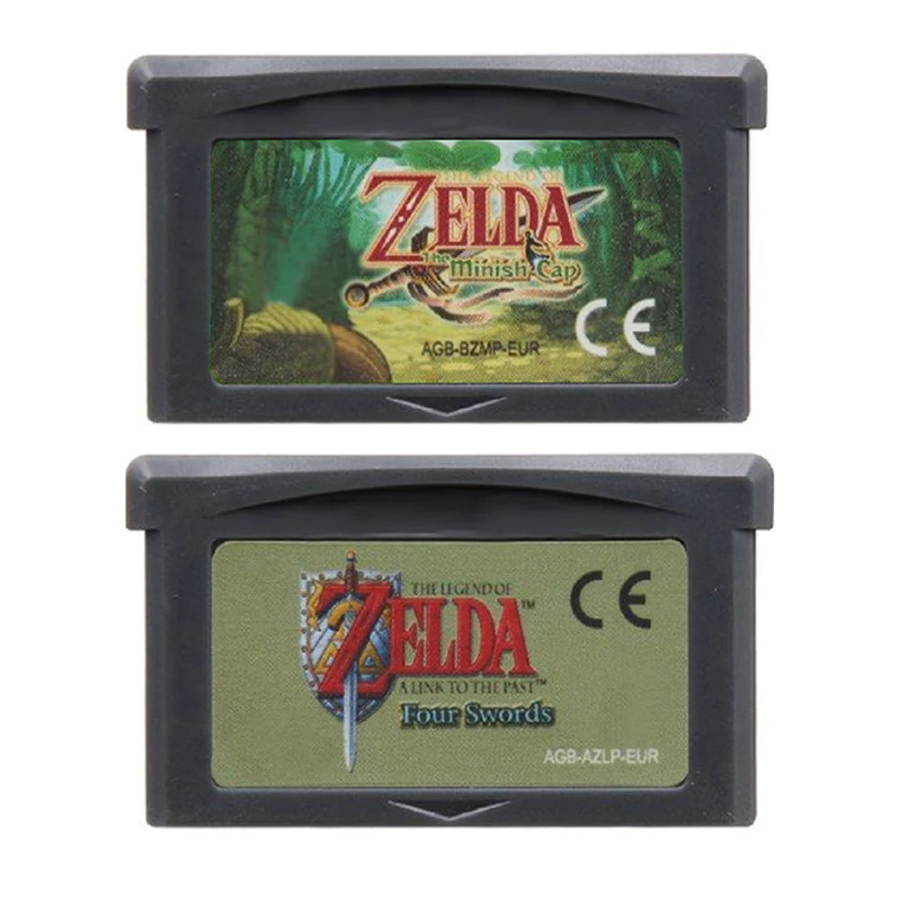 GBA Game Zelda Cartridge 32 Bit Video Game Console Legend Of Zelda Game Card FOUR SWORDS The Minish CAP Of EUR Version