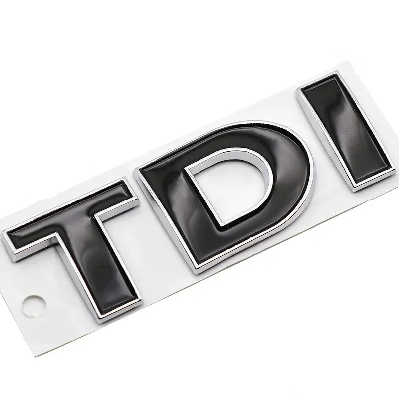 3D Metall TDI Logo Auto Kühlergrill Emblem Aufkleber Fender Seite Hinten Stamm Auto Abzeichen Dekor Für VW Polo Golf Jetta Passat MK4 MK5