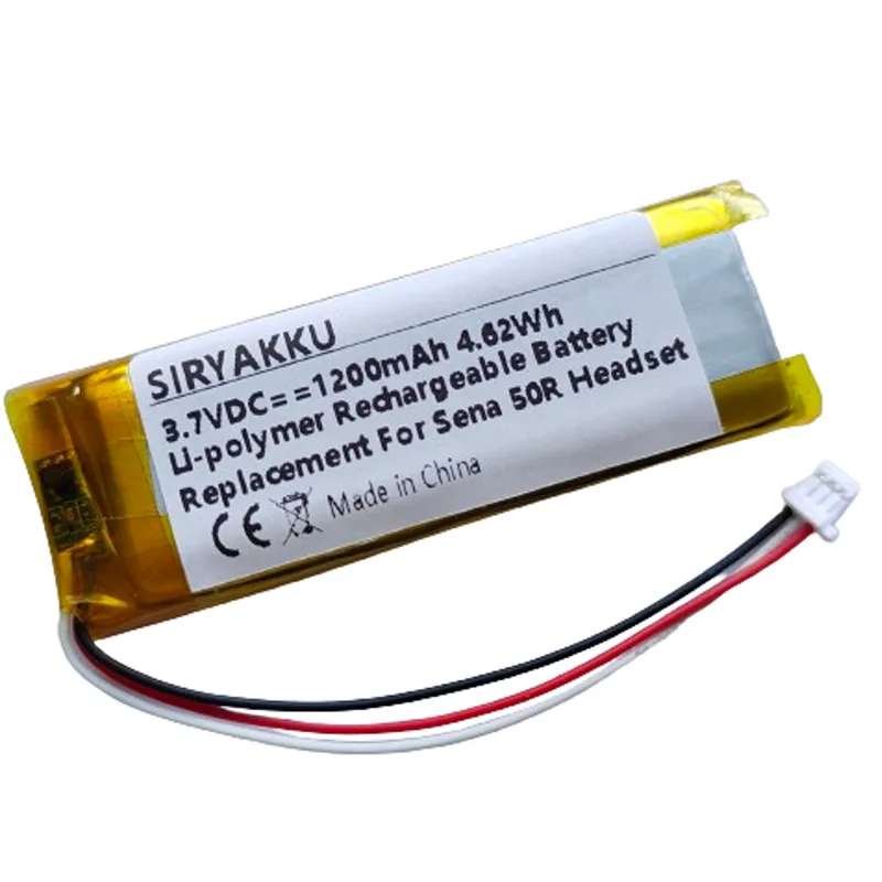 Wymienna bateria litowo-polimerowa 3.7V 1200mAh do zestawu słuchawkowego Sen 50R 50R-01 50-R SP76 z systemem Bluetooth