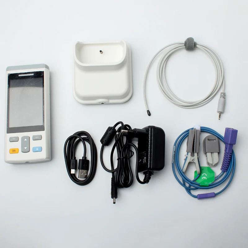 Portable Veterinary Monitor Multi-parameter Cat Dog Animal Vet Handheld Pulse Oximeter Vital Signs Monitor