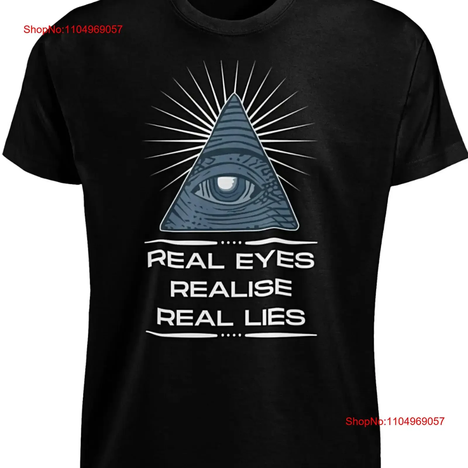 

Футболка Real Eyes Realise Lies Illuminati Eye Providence Новый мировой порядок ФУТБОЛКА винтажная стираная слегка универсальная растянутая