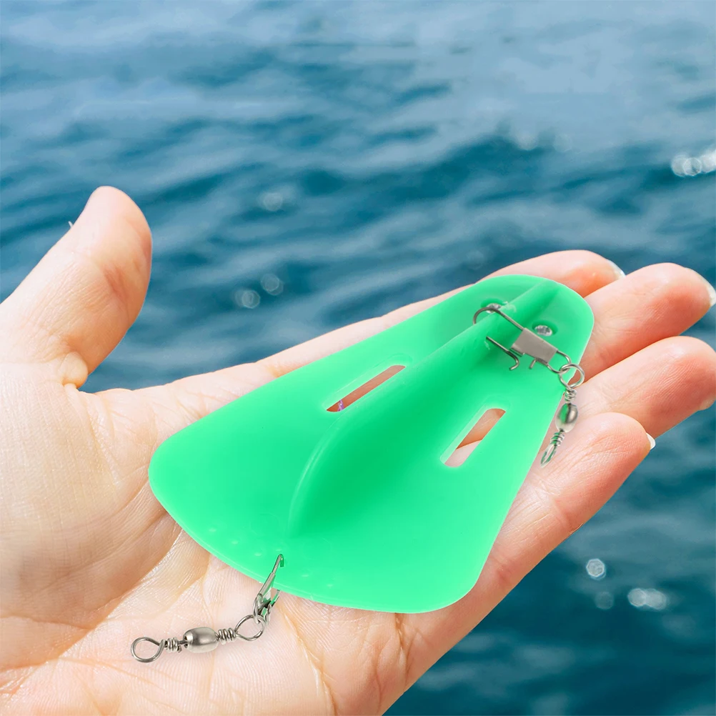 

2pcs Diving Board Gear Plastic Tool with for Boat Trolling Deep Sea Outdoor Supply Green