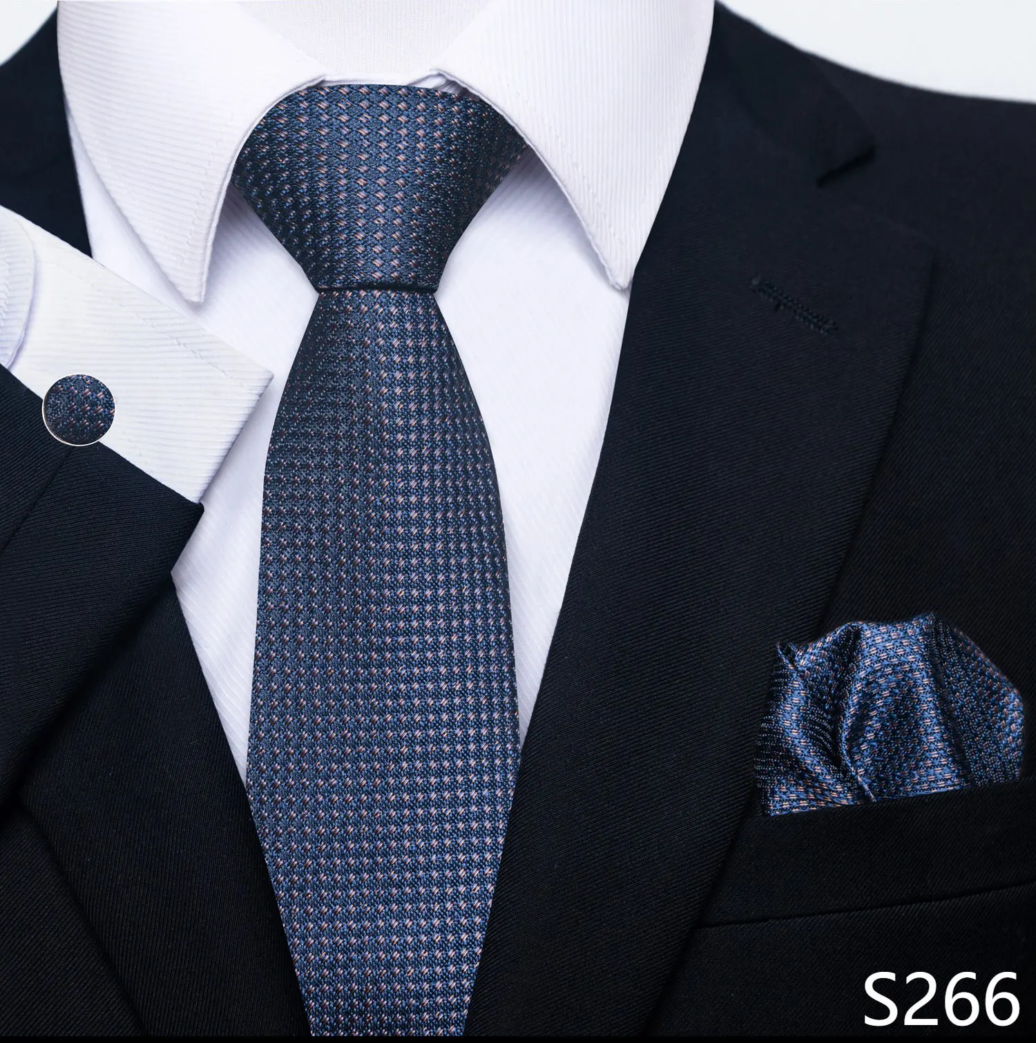 Neue Stil Mode Marke Krawatte Für Männer Grün Floral Krawatte Einstecktücher Manschettenknöpfe Set Krawatte Anzug Zubehör Fit Formale Party – Detail 19