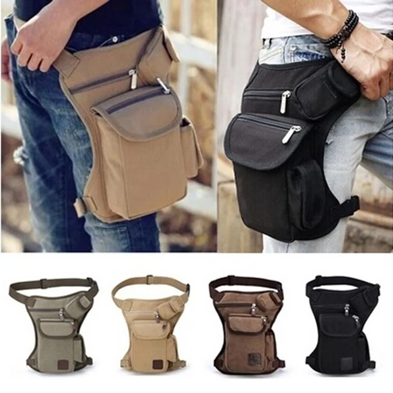 New Latest Multifunction Outdoor Cotton Sport Leg Bag Canvas Waist Money Belt Fanny Pack 1PC