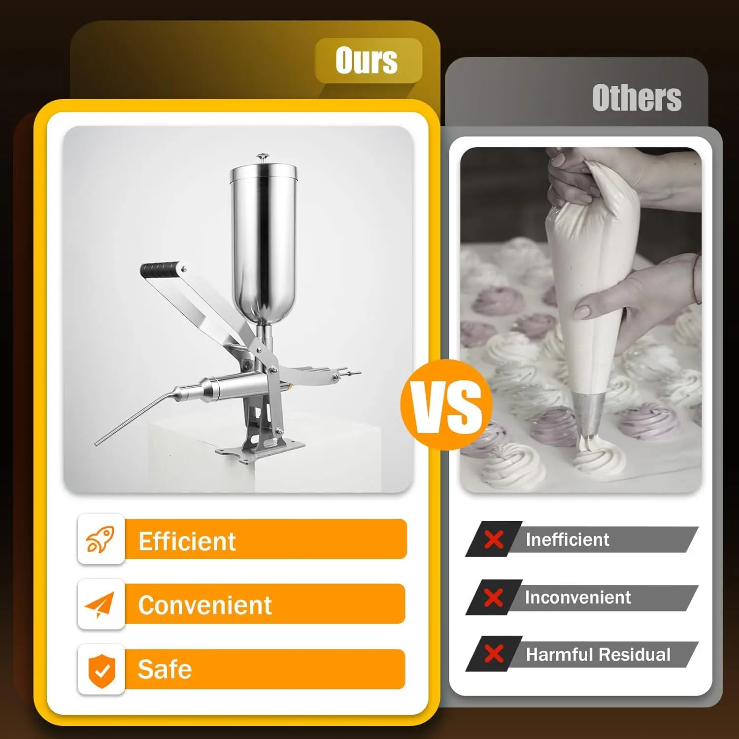 التجارية اللاتينية آلة دونات الفاكهة 5L الصلب دليل الكعك الاسباني حشو دونات موزع دليل دونات كعكة بالقطارة صانع دي