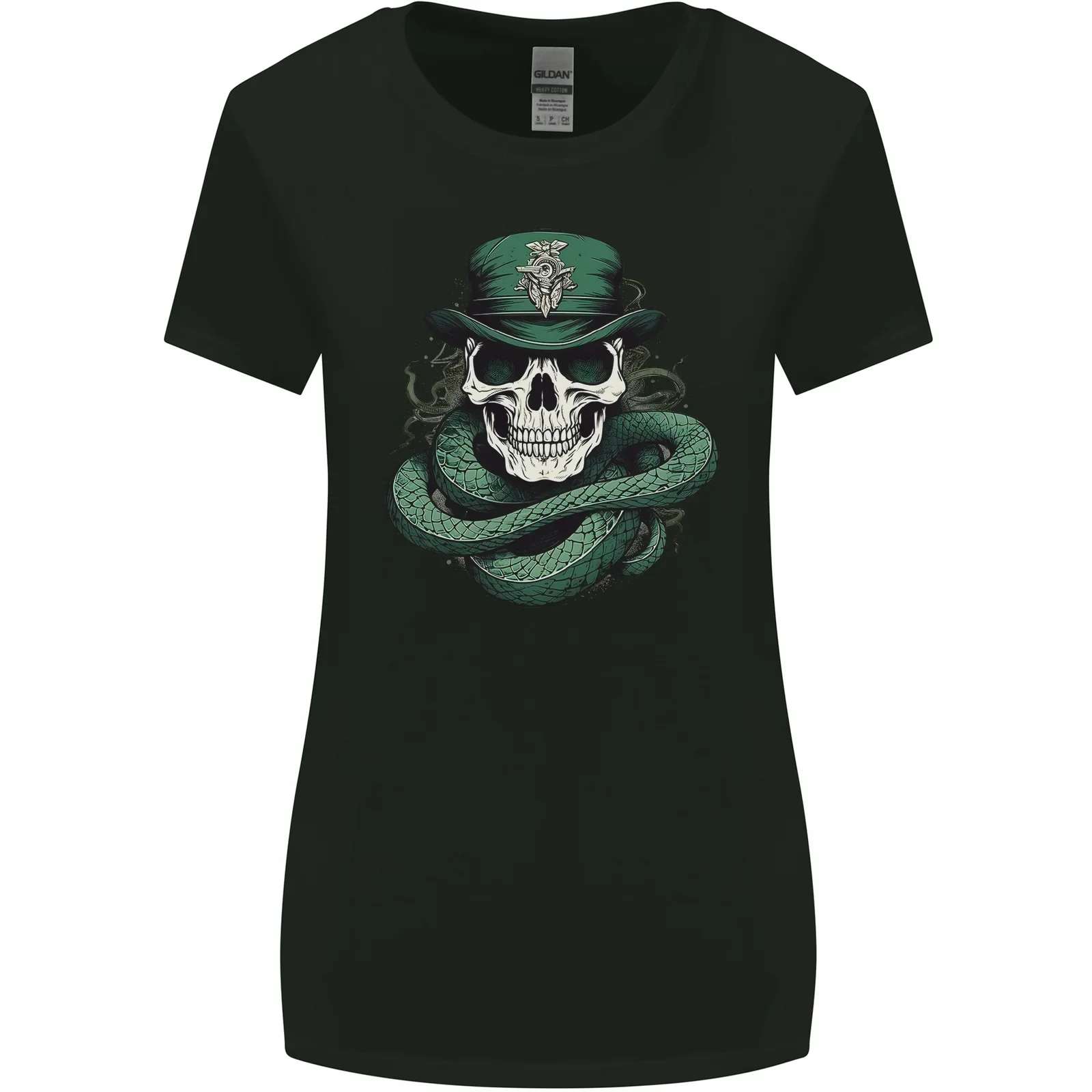 Snake Skull St Patricks Day Womens Wider Cut T-Shirt