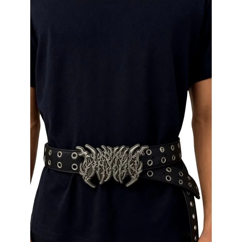 الرجال النساء خمر جلد طبيعي أسود مشد الإناث Cummerbund معطف حزام فستان Decration حزام عريض J1755