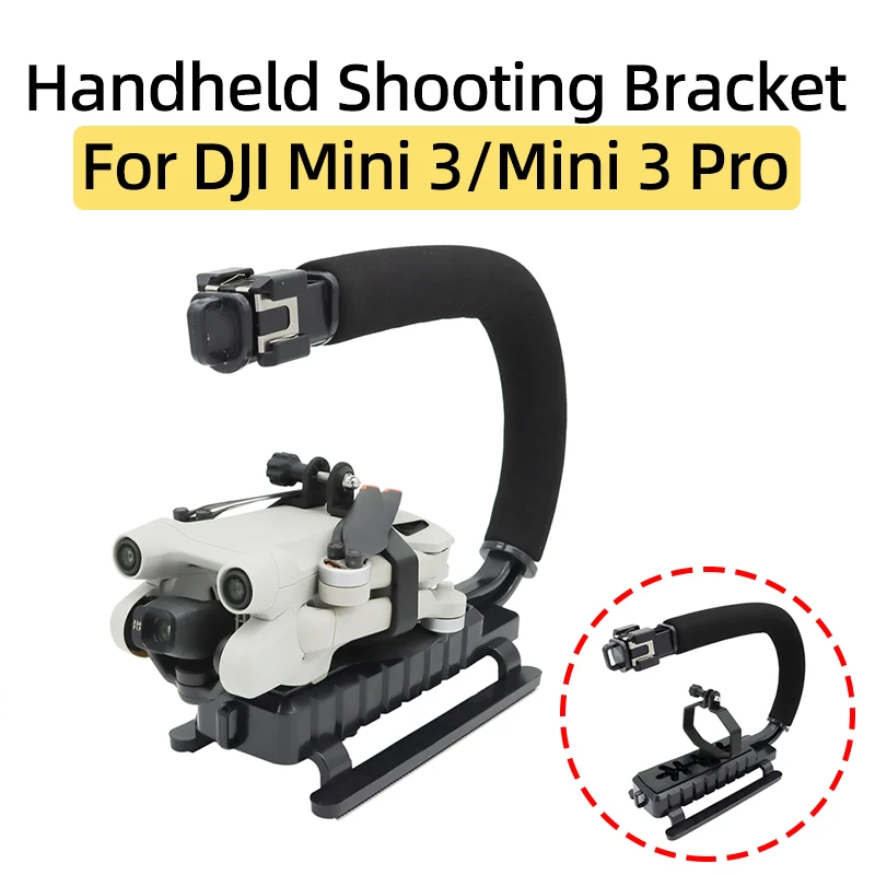 For DJI Mini 3/3Pro Drone Handheld Shooting Bracket Portable Hot Boots Ground Photography Gimbal Holder Refit Stand Accessories