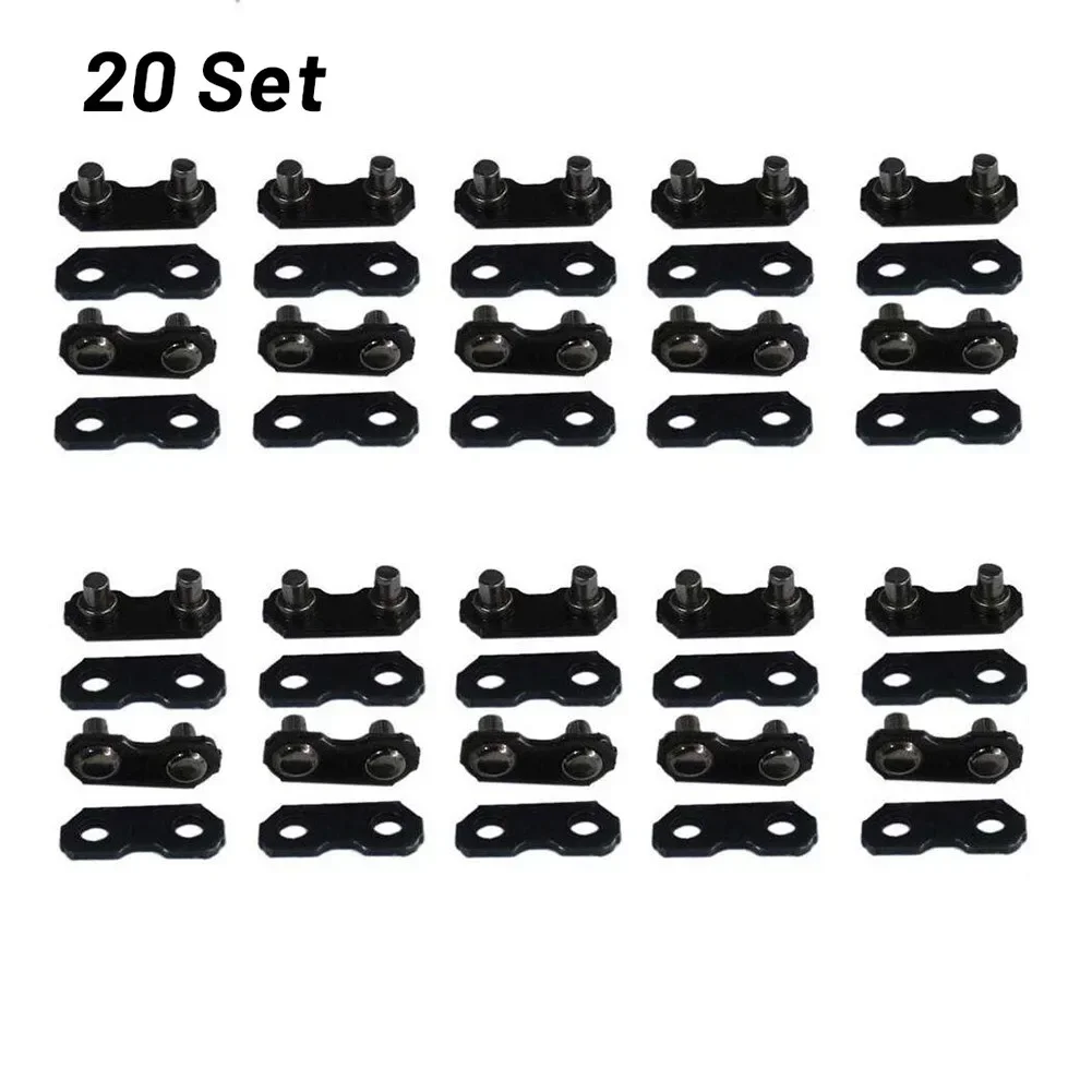 91 Master Chain Links Black Chainsaw For 3/8-LP Type Kits Link Repair Straps Tie 0.050" & 0.058" 4.34mm/0.171"