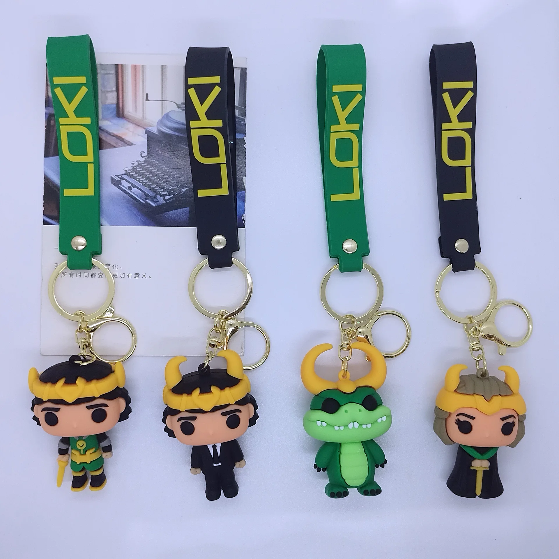 Marvel Loki Season 2 Keychain Superhero God of Tricks Loki Keychain for Backpack Doll Ornament Keyrings Accessories Gifts