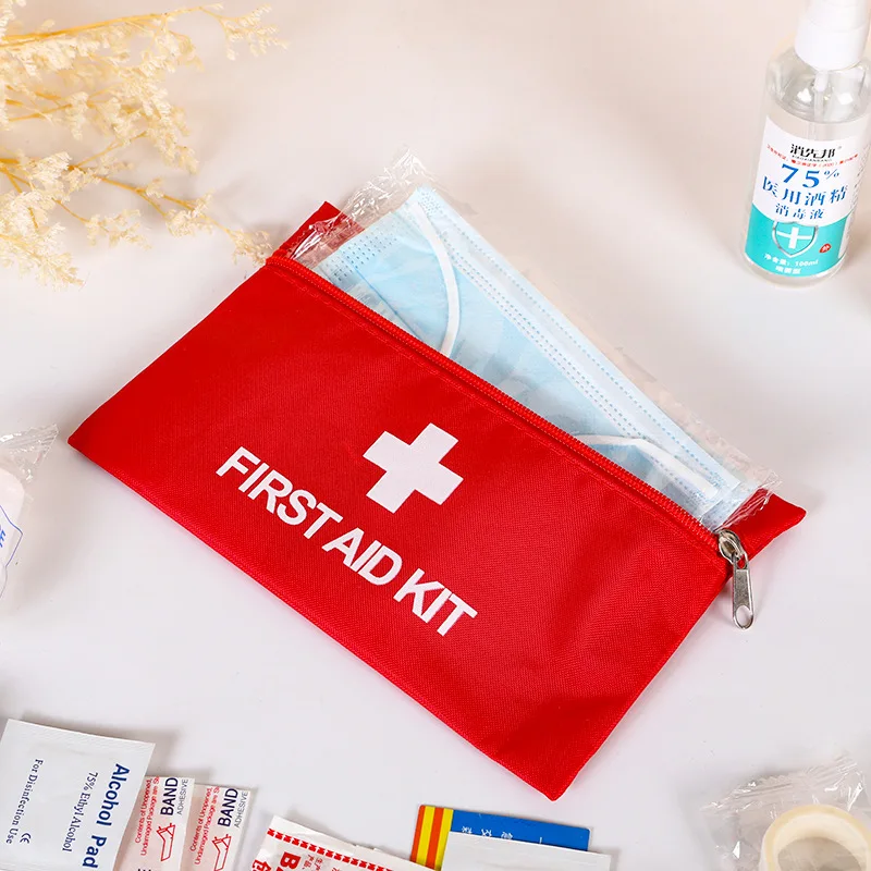 VITCOCO 1PC  Portable First Aid Kit Outdoor Vehicle Emergency Kit Household Full Set of Compact Medical Kit Empty Storage Bag