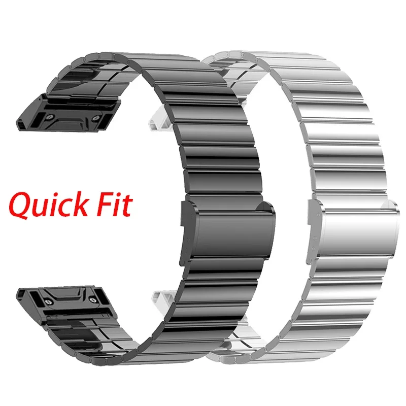 Quick Fit Bracelet For Garmin Fenix E 47mm Stainless Steel Watchband For Garmin Fenix 8 47mm Wristband fenix 7 6 5 Metal Strap