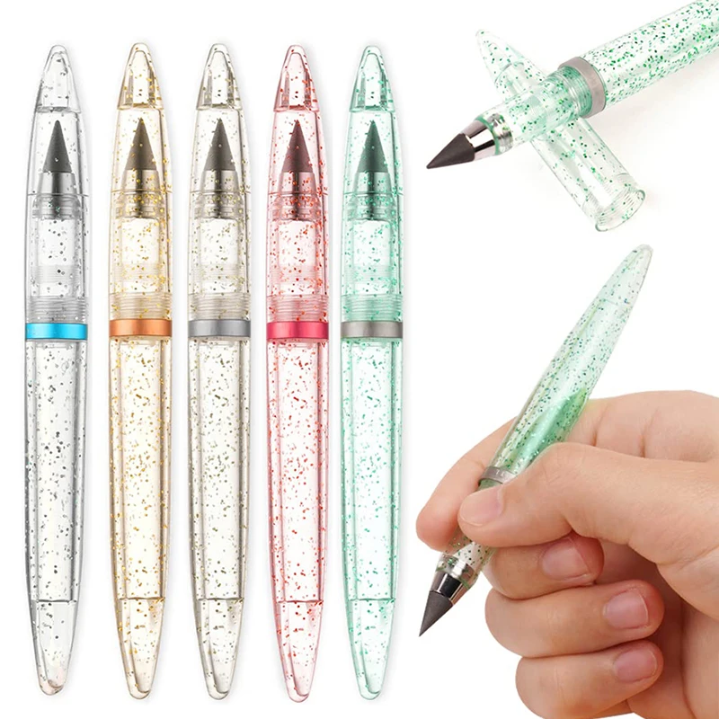 5Pcs No Ink Pen Magic Pencils New Technology Unlimited Writing Pencil For Writing Art Sketch Painting Tool Kids Novelty Gifts