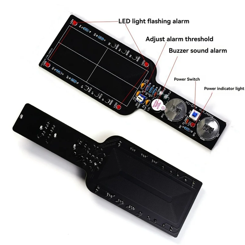 SQPP-DIY Metal Detector Electronic DIY Kit Simple Metal Locator Loose Parts Set Circuit Board Making Soldering Practice Kit