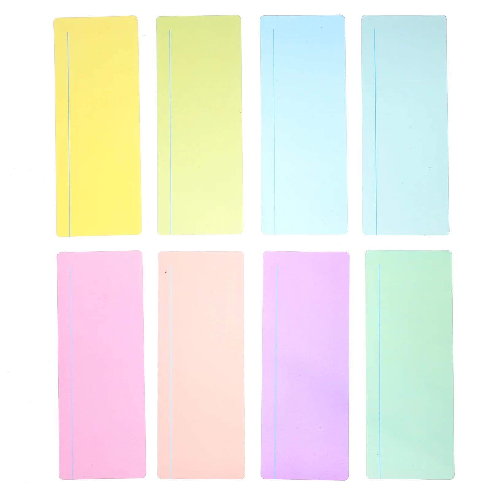 8 Pcs Colorful Plastic Bookmarks Reading Guide Strips for Kids Overlays Highlighter Guided Professional Bright Students