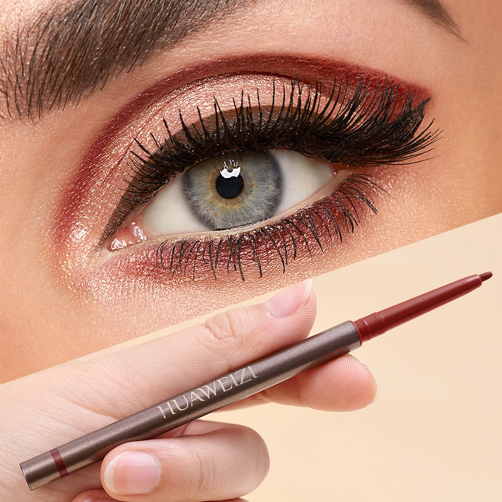 Matita Gel per Eyeliner nero opaco ad asciugatura rapida matita per occhi impermeabile Anti-sudore duraturo rosso blu marrone penna per Eyeliner trucco Comestics