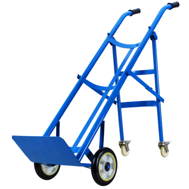 عربة زجاجة عربة اسطوانة النيتروجين عربة النمر اسطوانة مسال زجاجة مزدوجة السلامة التعامل مع عربة الأسيتيلين