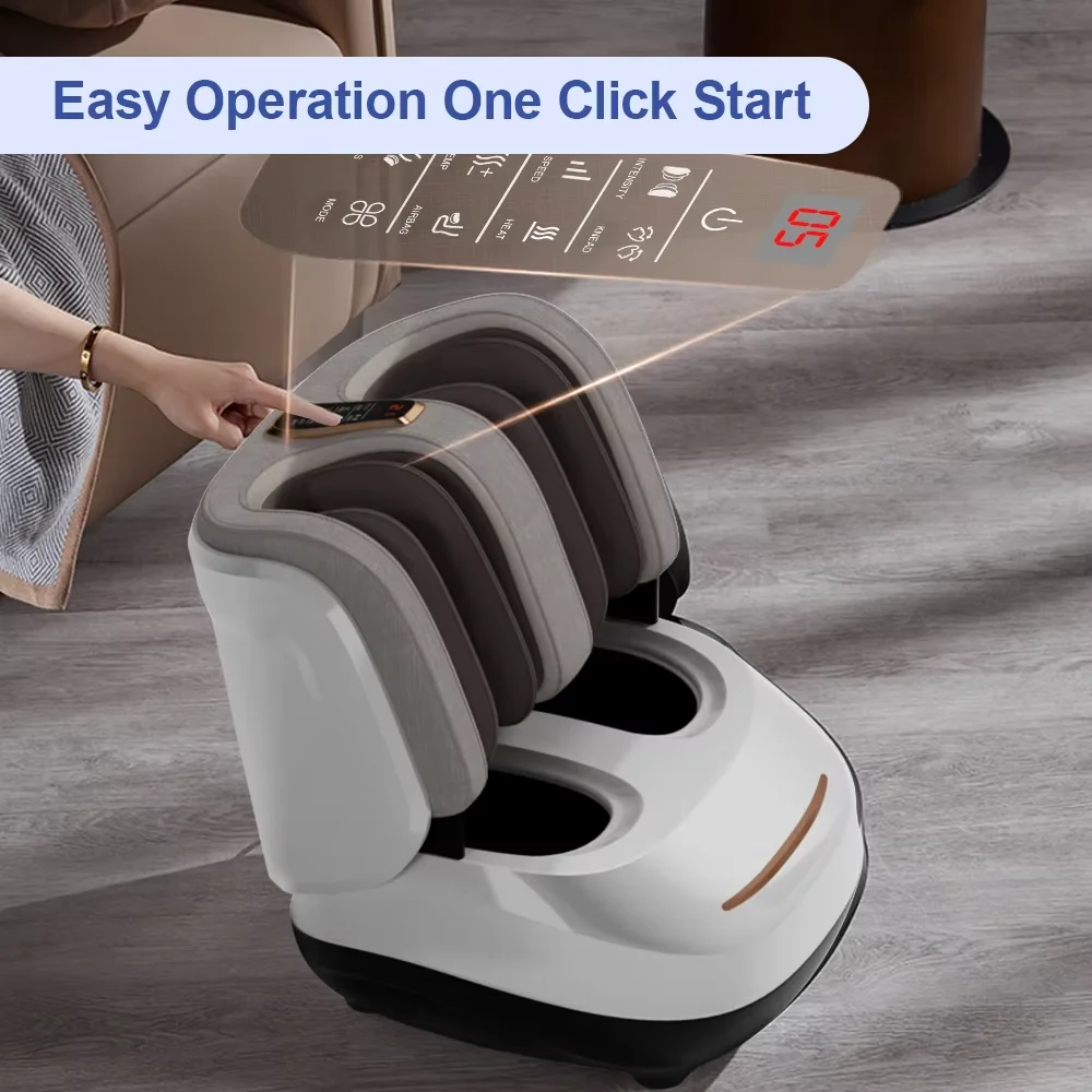 2026 Portable Electric Shiatsu Kneading Roller Foot Massager Leg Air Compression Vibration Leg and Foot Massager Machinepromote