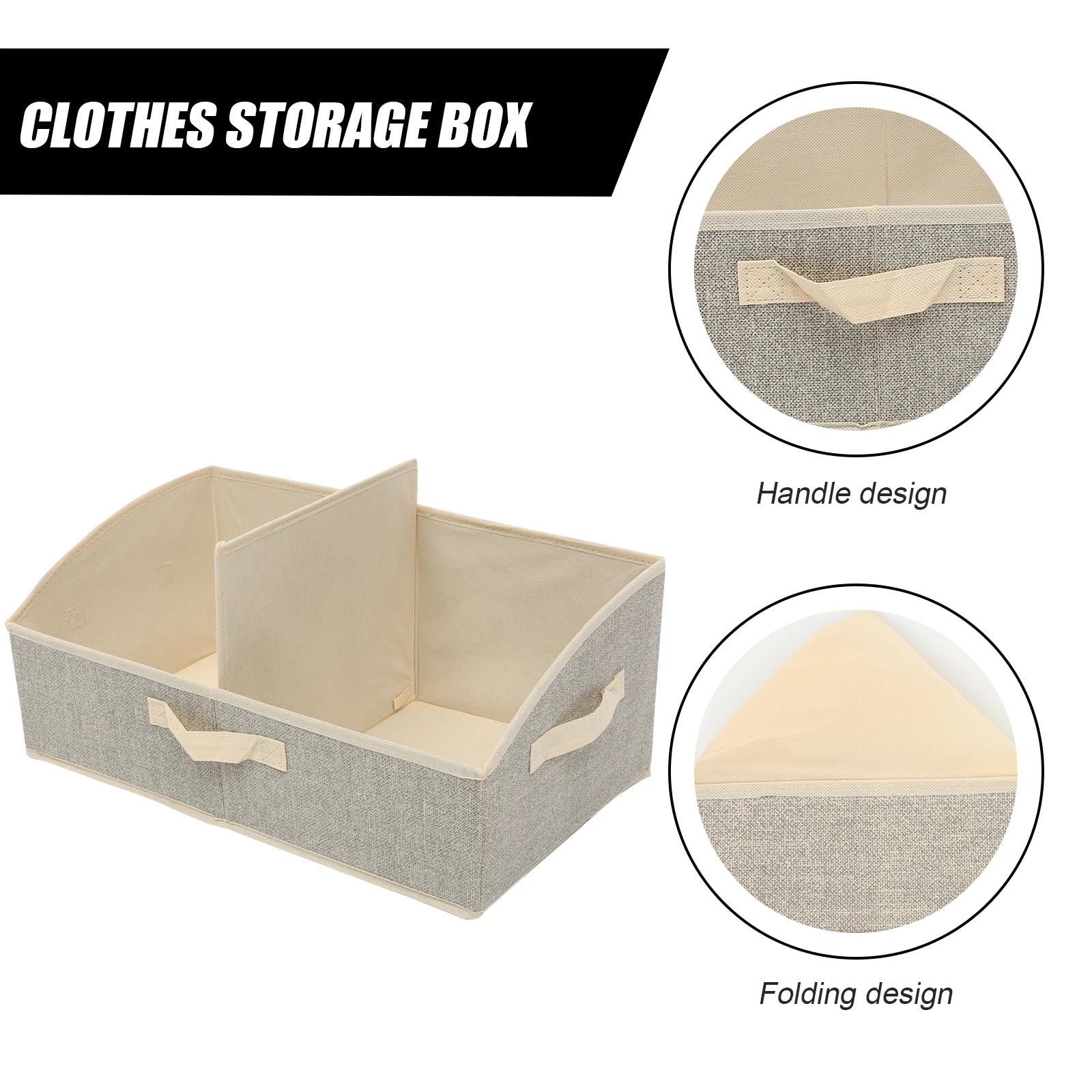 

Trapezoidal Storage Box Folding Clothes Organizer Large Capacity Practical Home Bedroom Closet Organizer