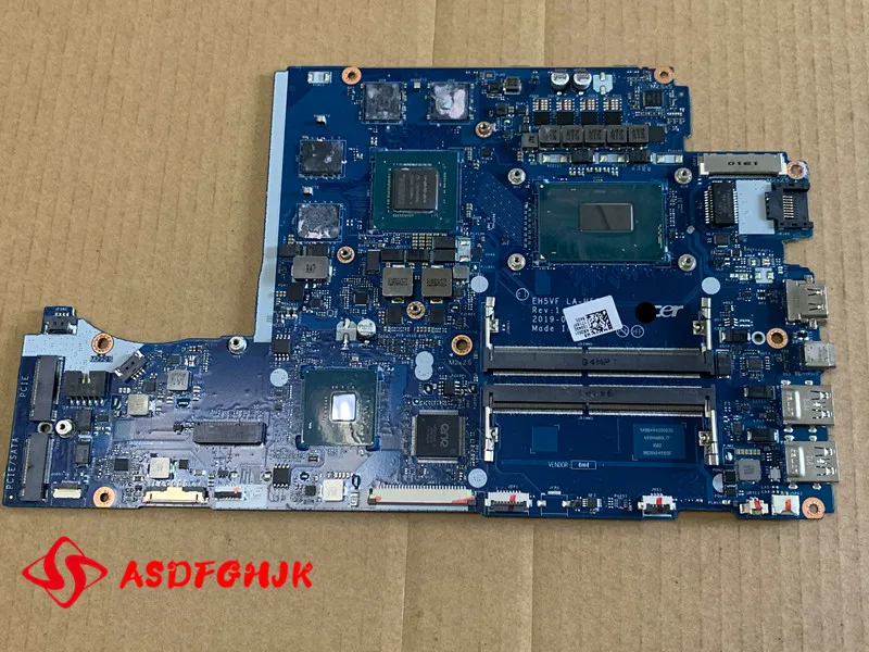 Original AN515-54 motherboard mainboard for Acer laptop EH5VF LA-H501P WITH I7-9750H AND N18P-G0-MP-A1 Test OK Free Shipping