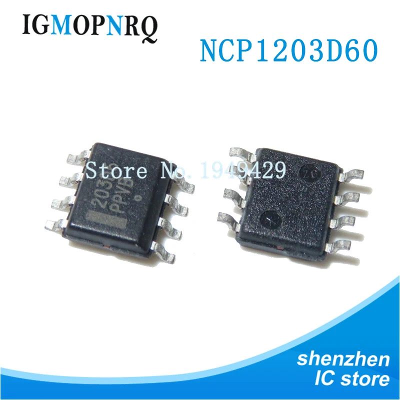 10 piezas NCP1200D60R2G SOP-8 NCP1203D60R2G NCP1207A NCP1252A NCP1271A NCP1606B NCP1607B NCP1608B NCP1200 NCP1203 SMD