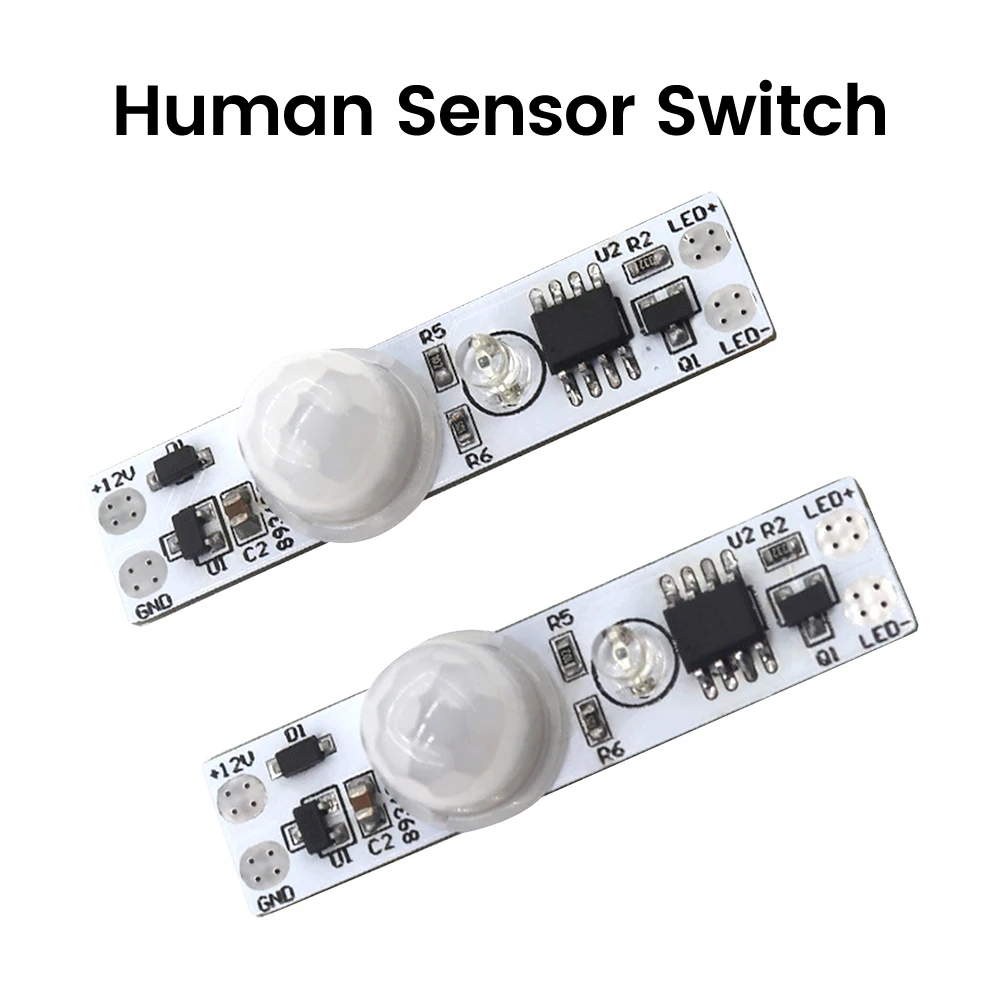 Módulo capacitivo con Interruptor táctil, Sensor de movimiento PIR, DC5-24V, infrarrojo, detección del cuerpo humano, lámparas LED de Control de atenuación