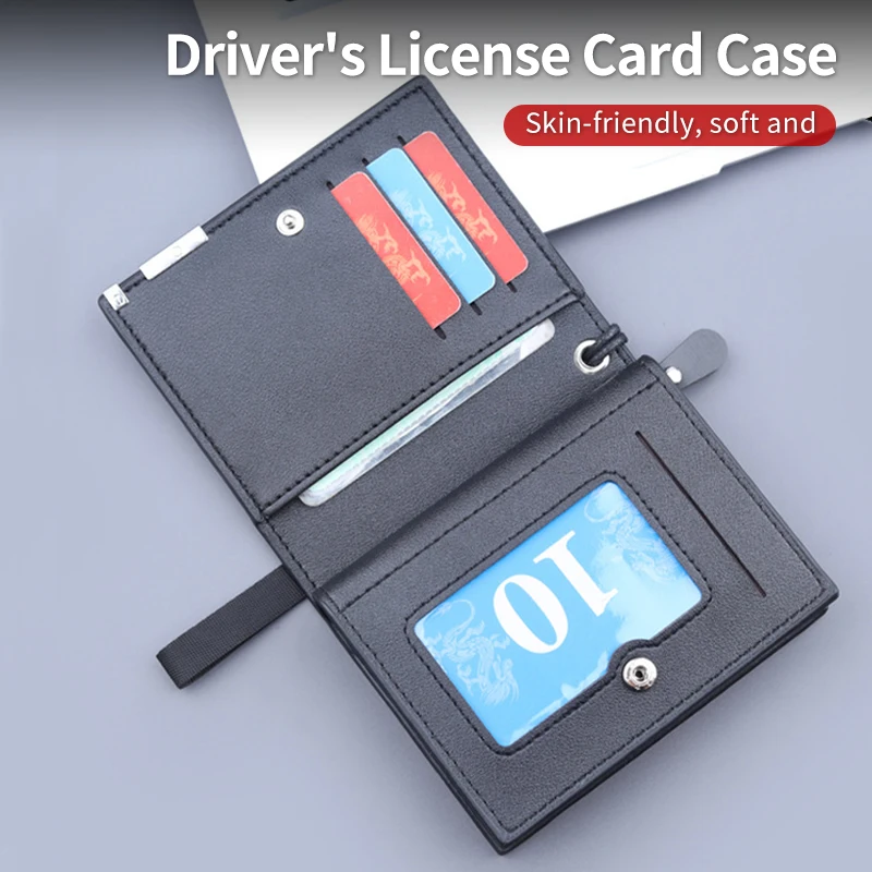 

Car Driver License Credit Card Holder Case Leather Multi-card Slot Wallet For Jeep Grand Cherokee Compass Patriot Renegade