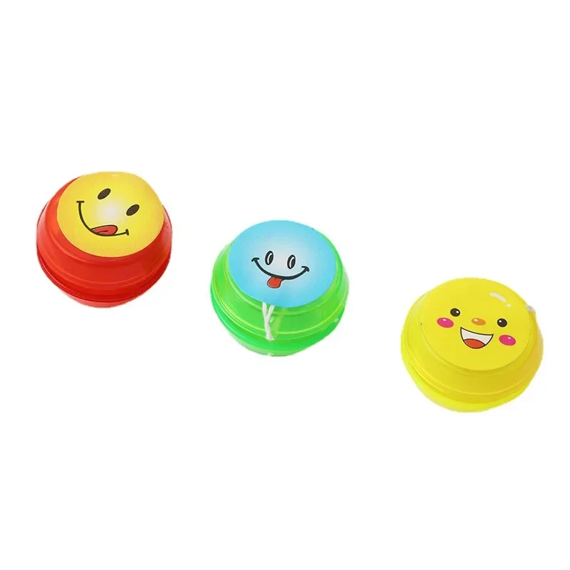 15Pc Cute Smile Mini Transparent Yoyo Ball Interesting Sports Toys for Kids Birthday Party Favors Pinata Filler School Prizes