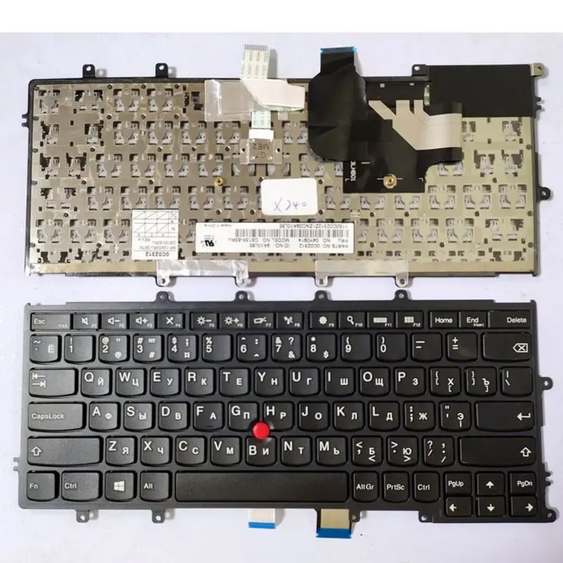 XIN-Russian-US layout Backlit Laptop Keyboard For Lenovo IBM Thinkpad X230S X240 X240S X250 X260 0C44711 X240I X260S X250S X270