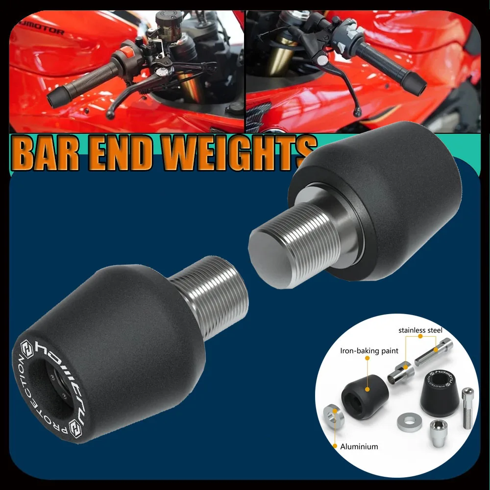 منتجات مميزة للدراجات النارية مقود نهاية الوزن قبضة غطاء ل MV Agusta Brutale 1000 / RS / RR 2018-2023