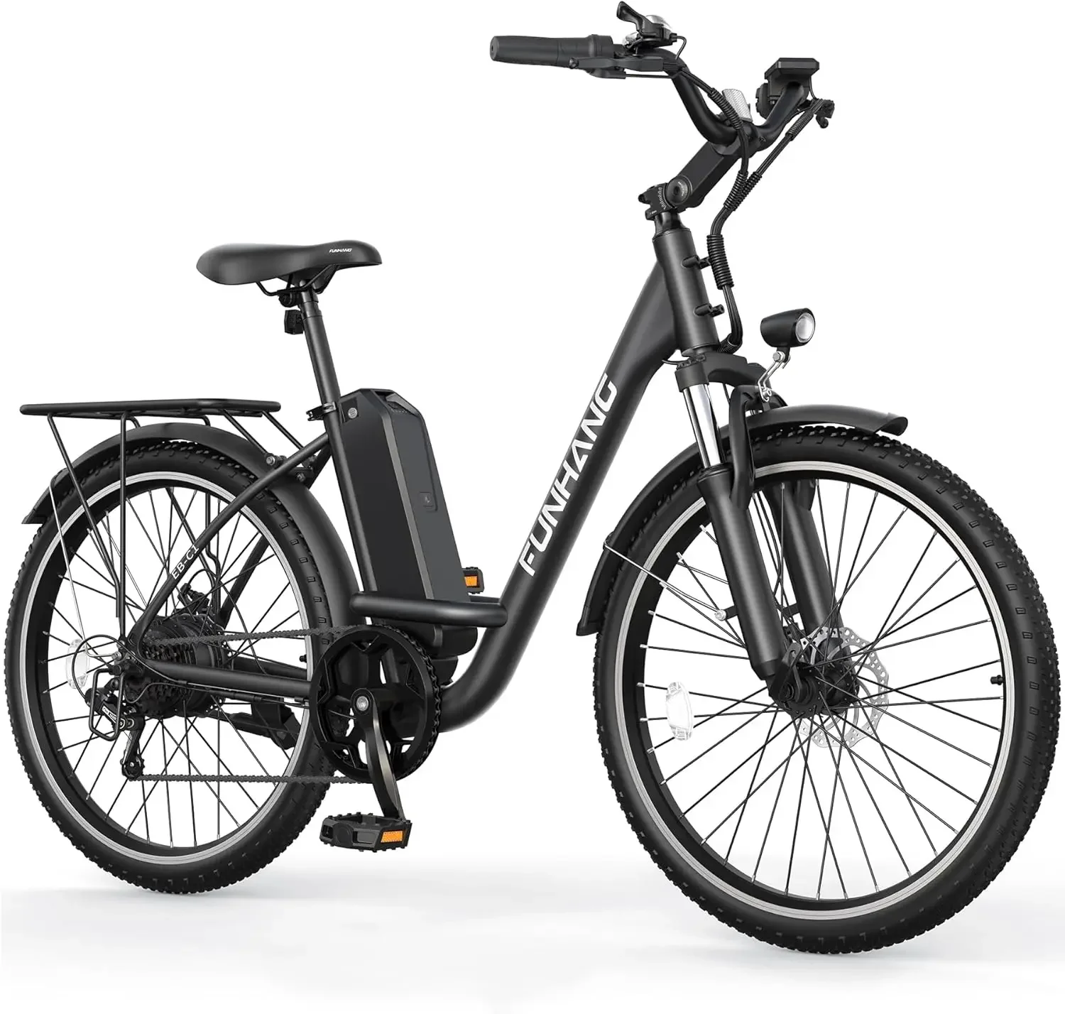 

Electric Bike for Adults, 26" City Cruiser Ebike with 1000W Peak Motor, 21.7MPH 50 Miles Commuter Adult Electric Bicycles with 4