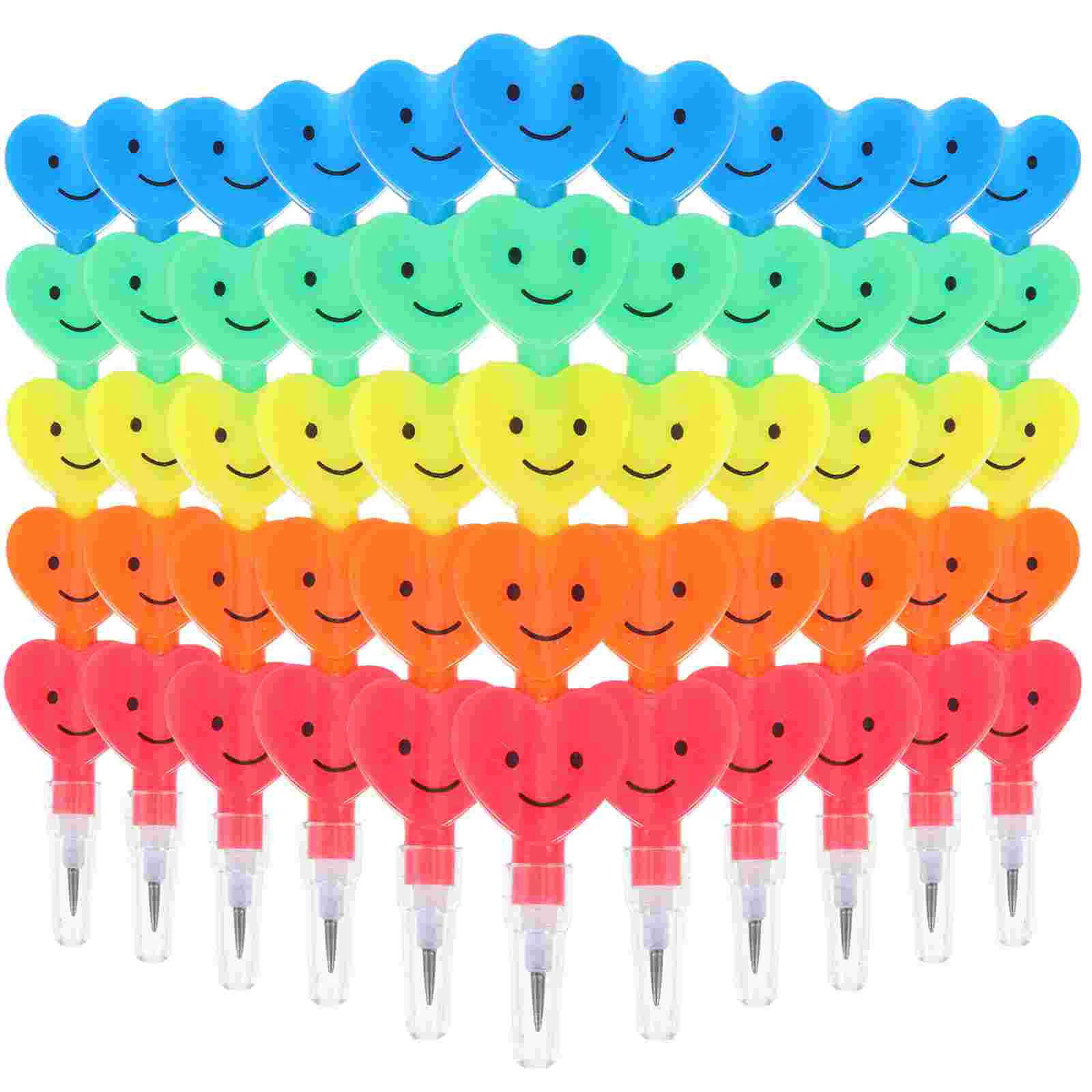 

20 Pcs Stackable Pencils Heart Shaped Non Sharpening for Kids Classroom Prizes Soft Stacking