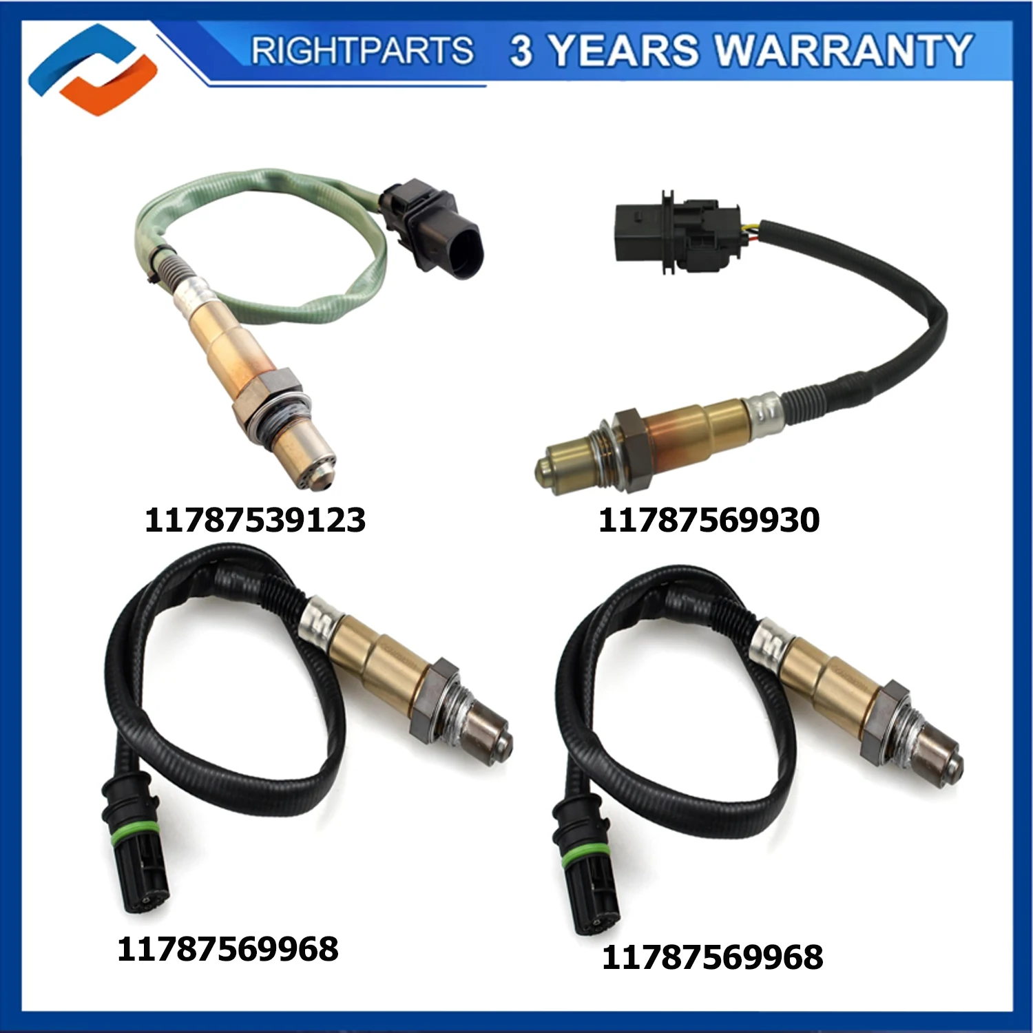 

4x Front Rear Lambda Probe O2 Oxygen Sensor 11787539123 11787569930 11787569968 For BMW E81 120i E90 E92 E93 320i N43 2006-2013