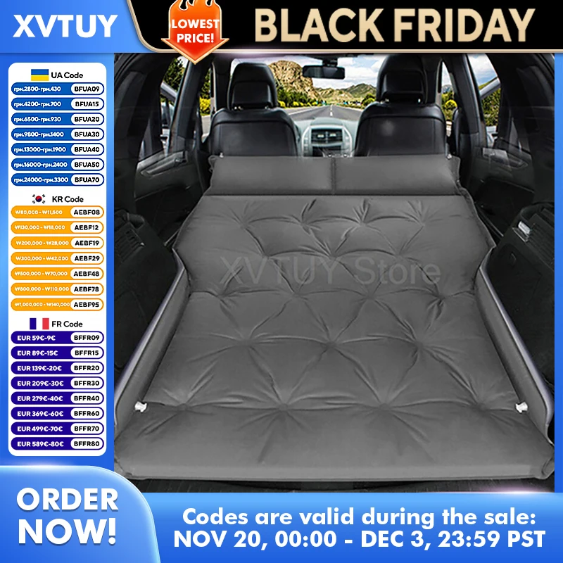 

Автомобильный многофункциональный спальный матрас, внедорожник, авто, удобная дорожная кровать, уличная походная кровать, коврик для пикника, складной коврик с подушками