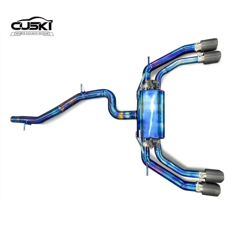 High Flow custom tuning cat back exhaust for Audi S3 2.0T 2015-2023 titanium alloy car Exhaust Modification Exhaust system