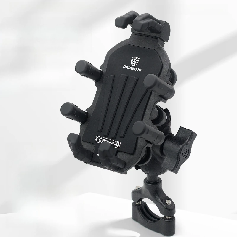 

Motorcycle mountain mobile phone bracket, car aluminum alloy shock absorption electric car mobile phone navigation bracket