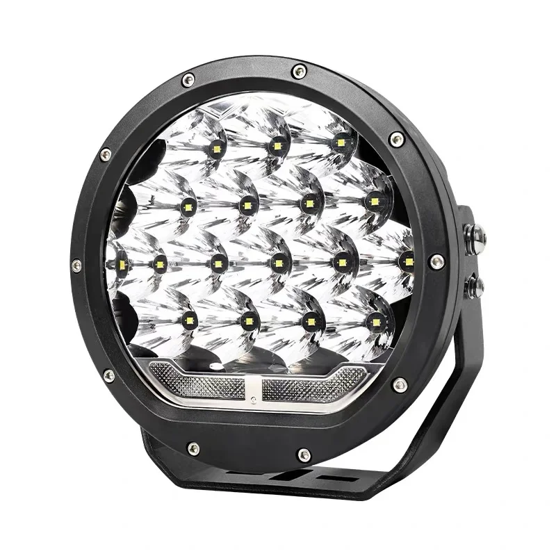 

12V LED Spotlight Circular High-power Ultra Bright Strong Light Off-road Vehicle Roof Front Bumper Modification