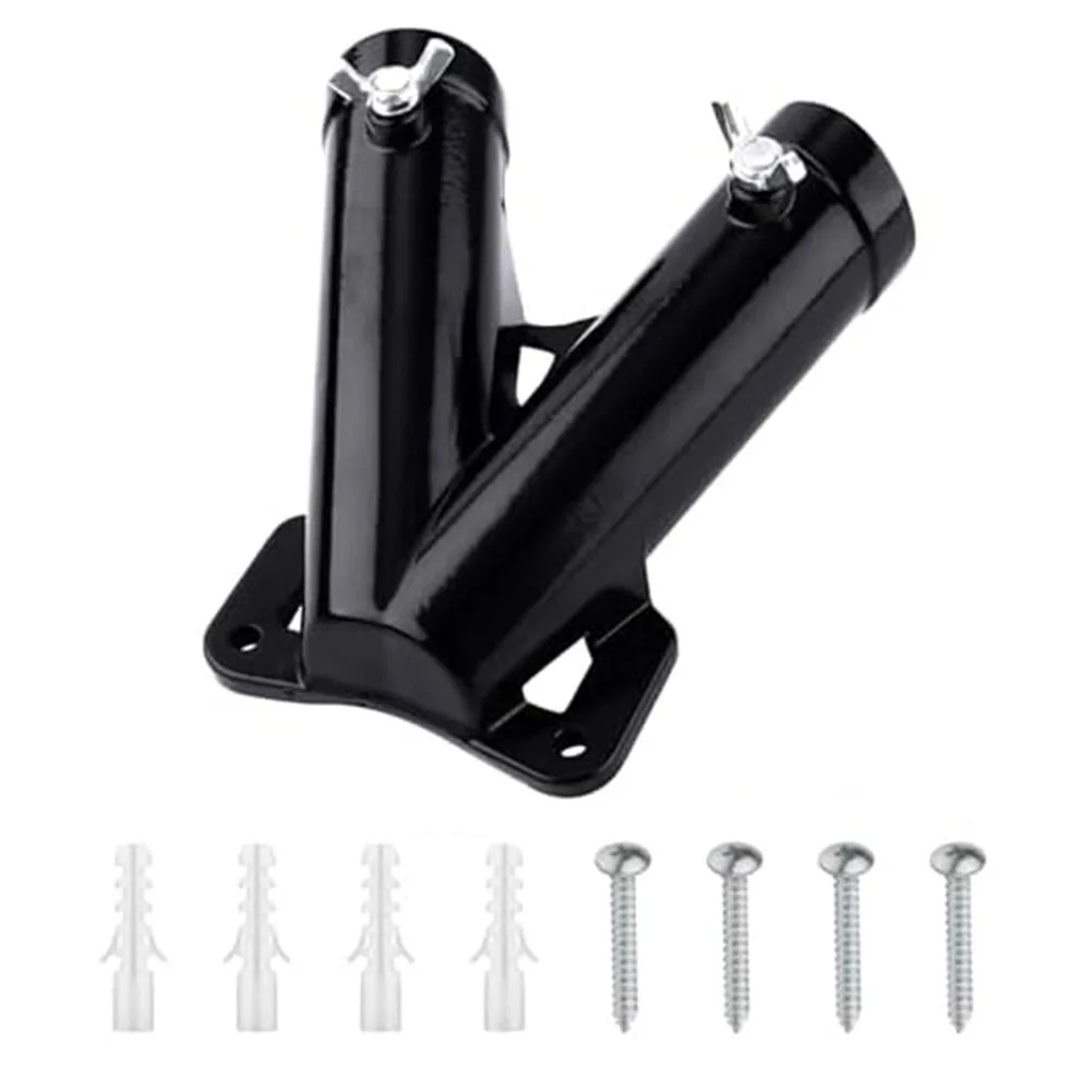 For Outdoor Use Aluminum Flag Holder Double Flag Holder Garden Displays Outdoor Flag Display Stand Sturdy Construction