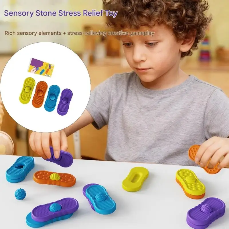 

4-Piece Set: Sensory Stress-Relief Items; Calming Items for Stress Relief A2UB