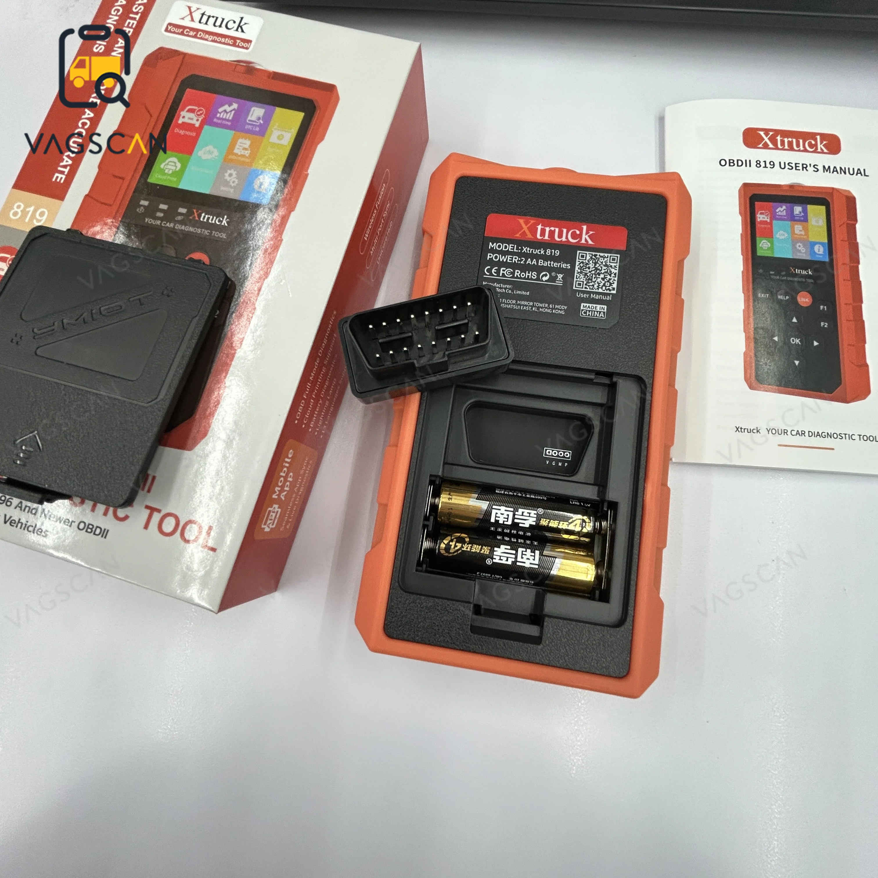 Xtruck 819 Auto Diagnostic Scanner Car OBD2 Scanner Full System Diagnostic Tool Car Code Reader