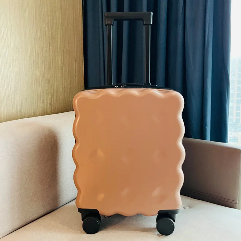 Cute Rolling bagaglio valigia da viaggio moda piccolo modello bagagliaio di imbarco valigie di grande capacità scatola delle ruote universale silenziosa