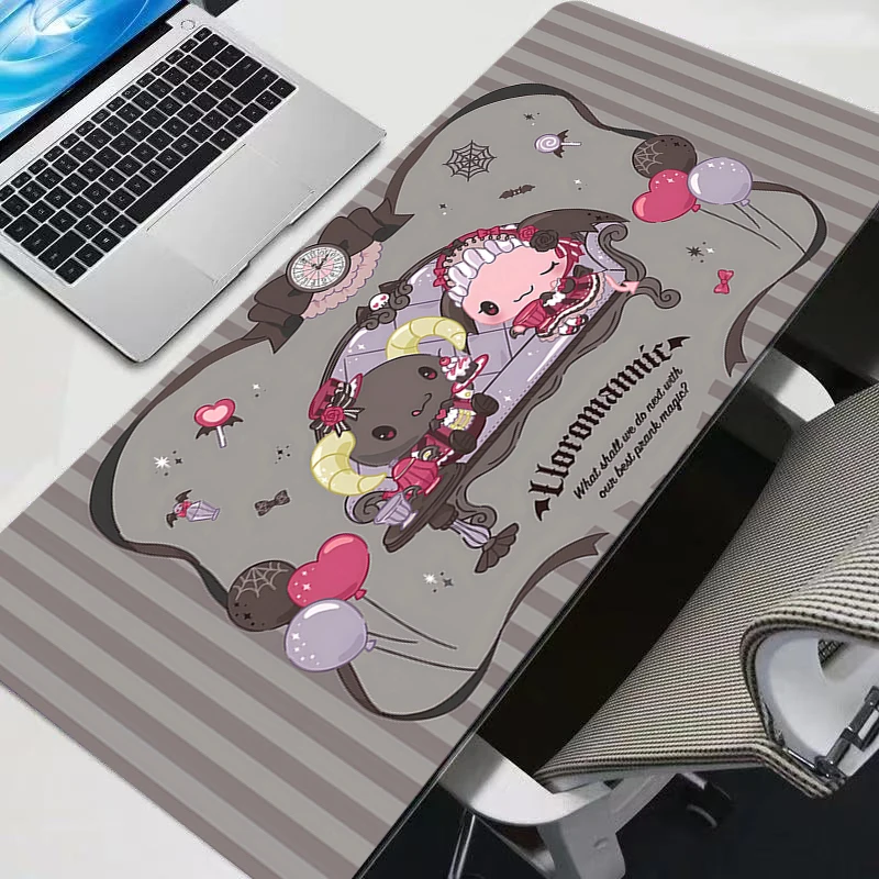 Mouse Pad XL Cinnamoroll Lockedge Grande Acessório para Jogos de Computador Durável para Teclado e Mouse para Csgo