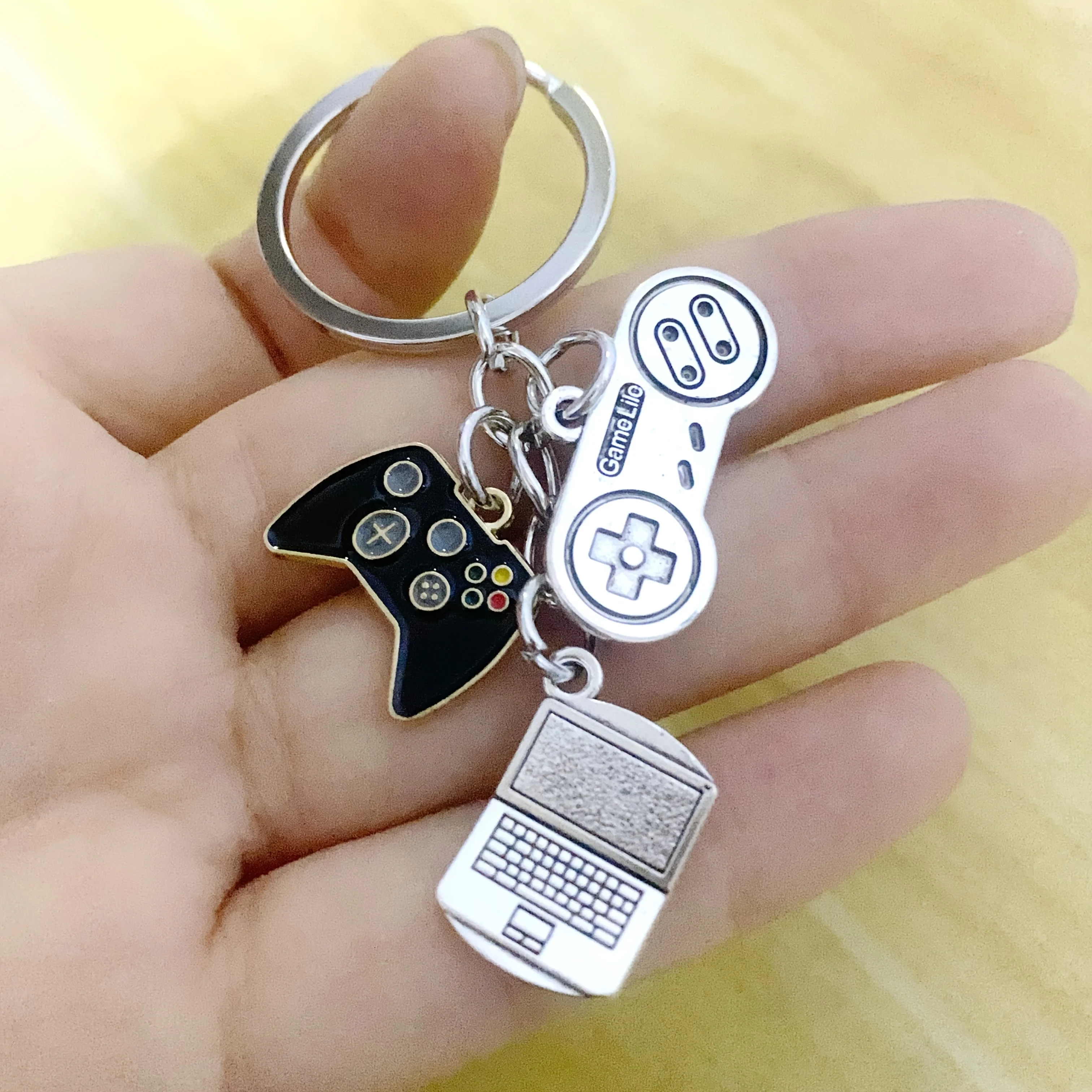 New Laptop Mouse Keyboard Keychain - Stylish Key Ring Metal Stand Chain Gift, New Year Christmas Valentine'S Day Present, Valentine'S Day Gift, Christmas Gift, New Year Gift, Laptop Accessory