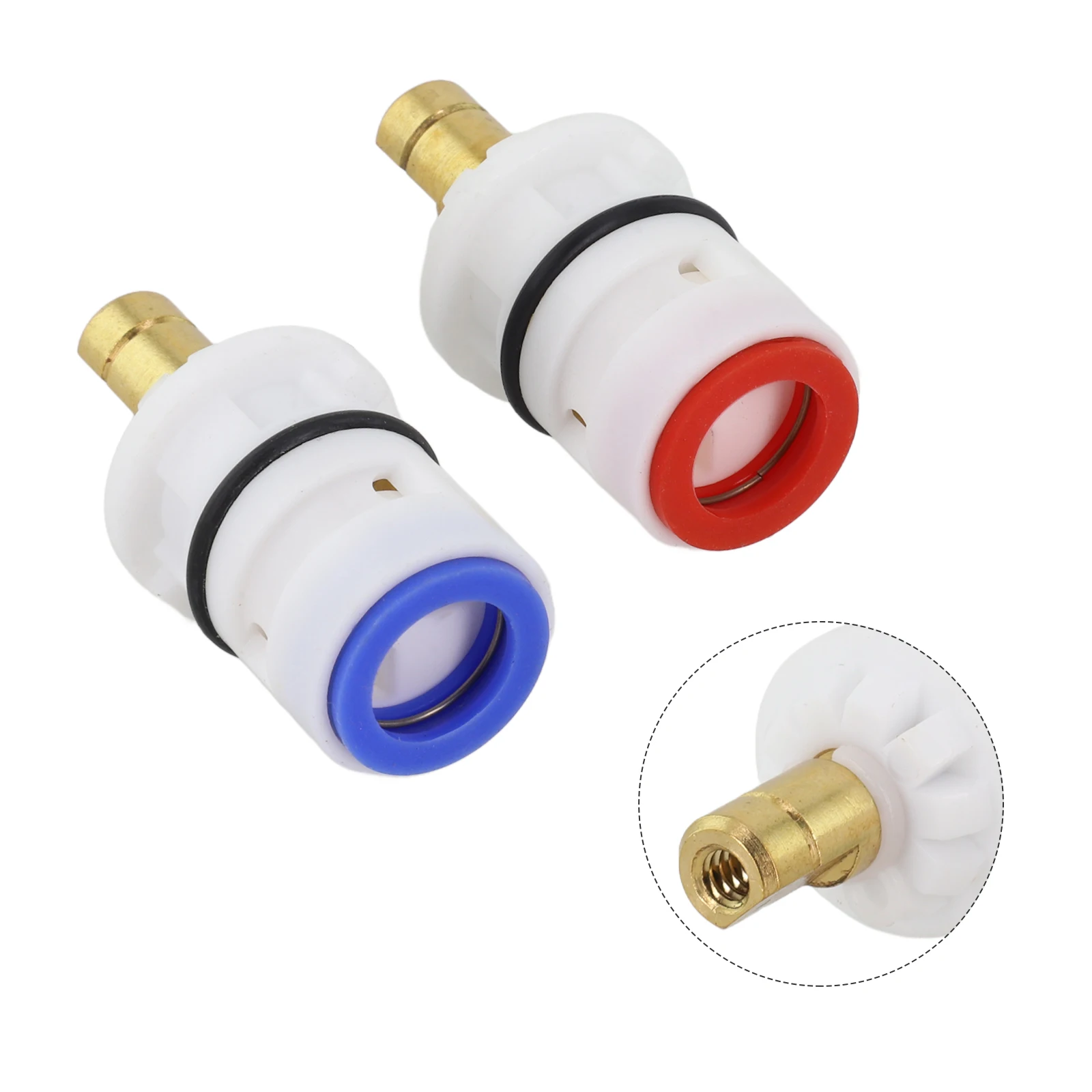 Complete Hot and Cold Water Stem Disc Faucet Cartridges Compatible with For Pfister Valves Model 9608020/48143149