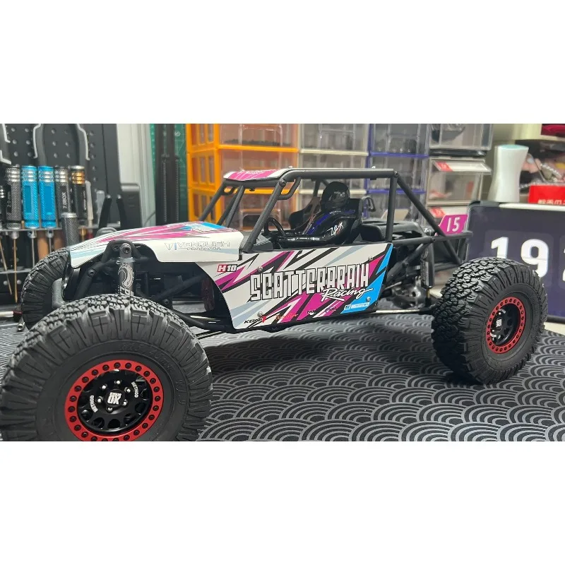 سبائك التيتانيوم الجسم شل مع ملصق مطلي ل 1/10 RC الزاحف سيارة VP H10 D1RC H10 الأنابيب الرف VS4-10 برو الترا الأنابيب رف جزء