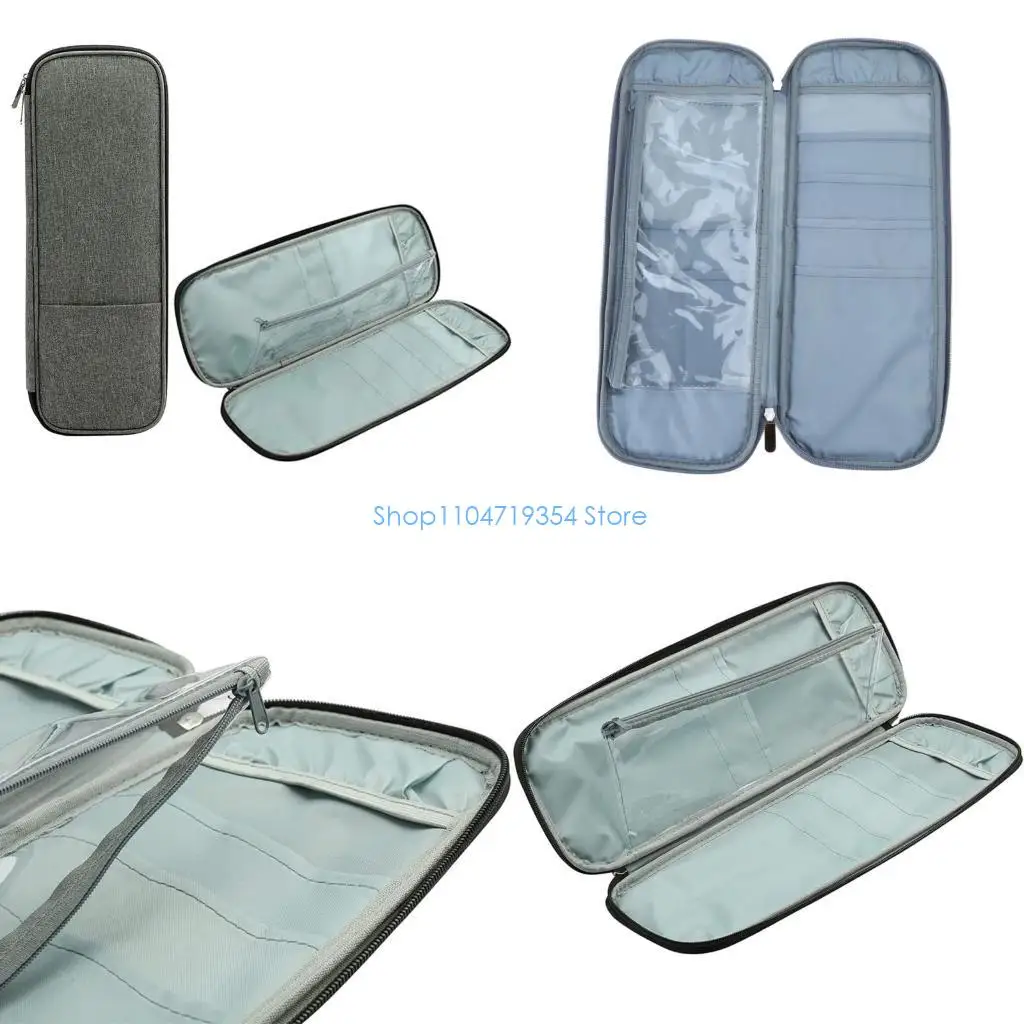 

0XLD чехол для вязания крючком, сумка для хранения на молнии, сумка для вязания крючком, аксессуары для вязания крючком