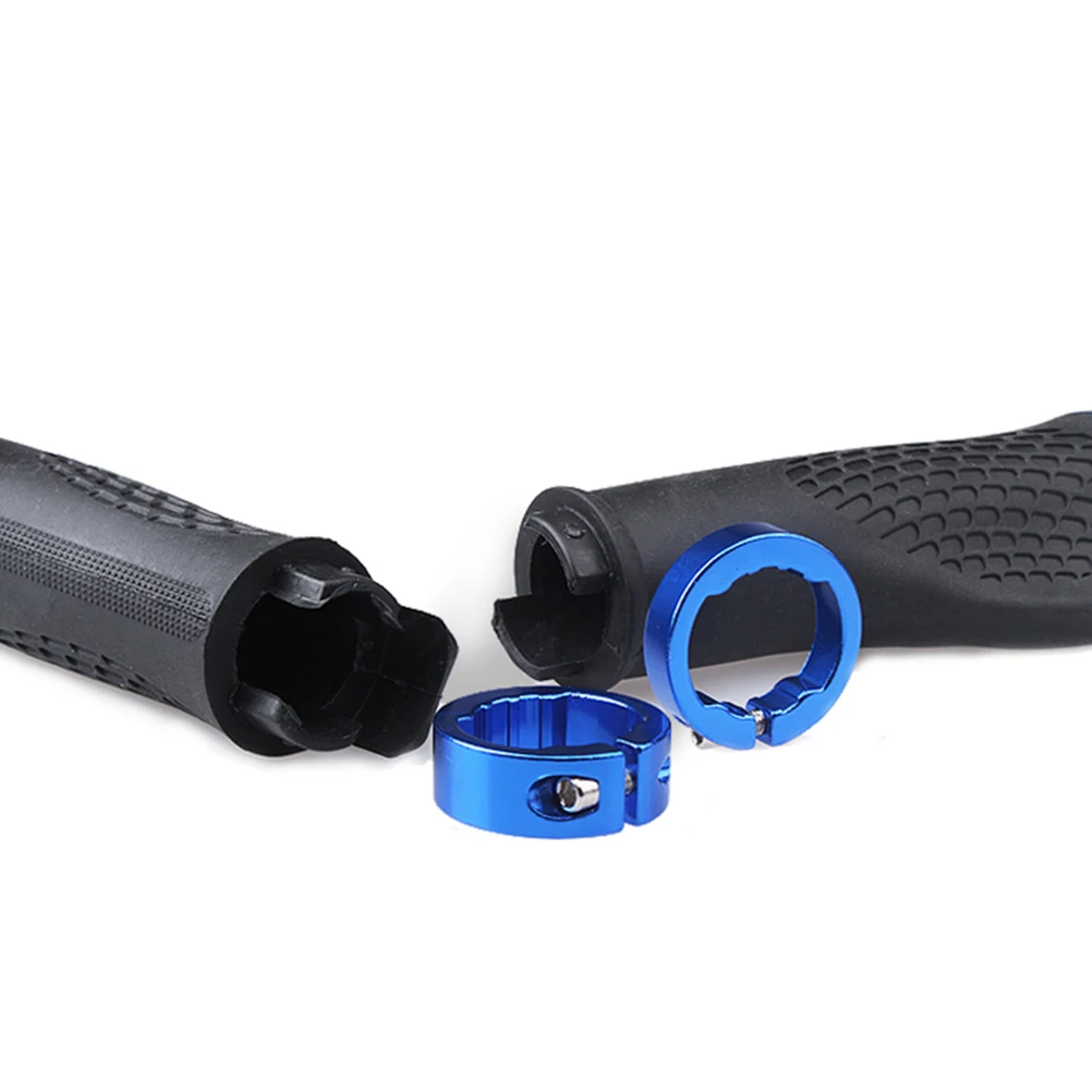 

2 Pair Mountain Bike Handlebar Cover Skid Proof Grips Ends Black Cycling Palm Support Anti Skid Rubber Long Lasting