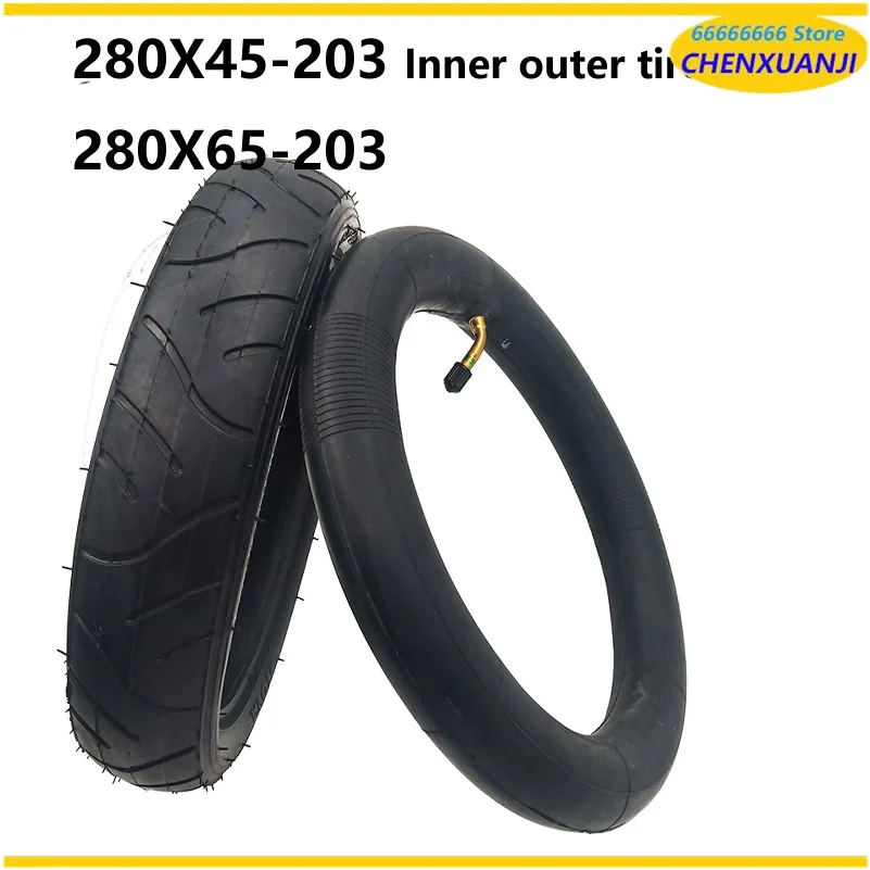 280X45-203 280x65-203 Tyres for Baby Stroller Accessories Thickened Tires Children'sTricycle Trolley Pneumatic Tyres 280*65-203