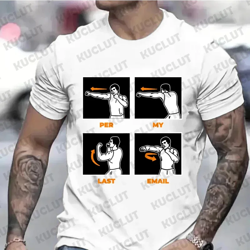 T-shirts for Men Per My Last Email Funny T-Shirt Office Job Sarcastic Jokes Workers Top Friends Family T Shirts Oworker Clothing