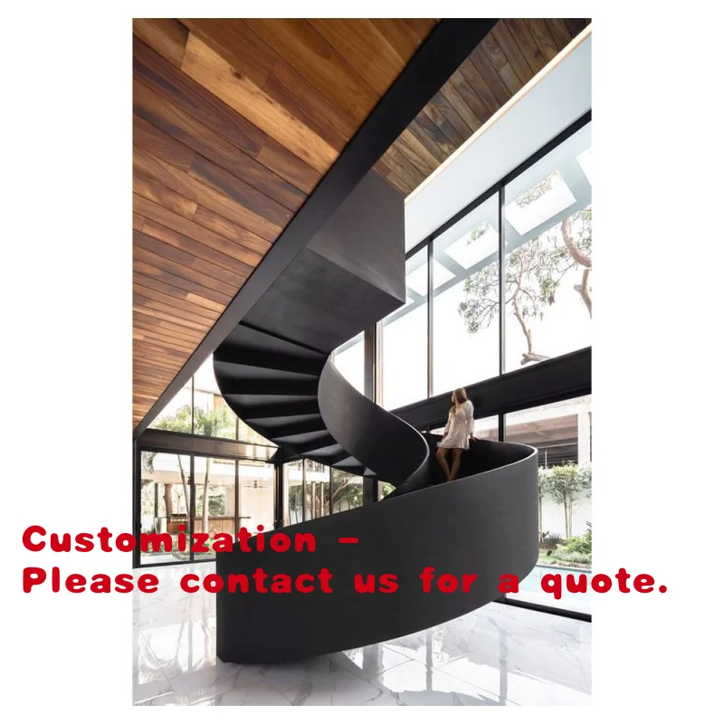 Maßgefertigte Glas-Stufen-Treppe für Einkaufszentren und Gewerbegebäude mit Holzstufen für den Außenbereich